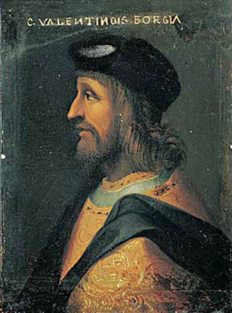 Один из предполагаемых портретов Чезаре Борджиа