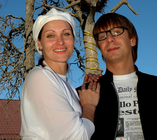 С первой женой Ольгой Дробиной