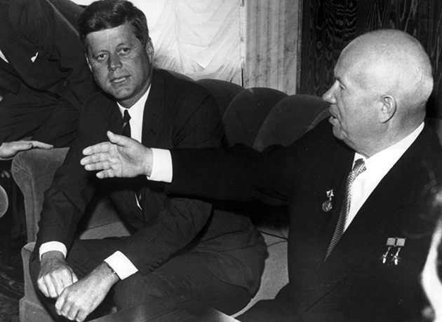 На встрече с Никитой Хрущевым (Вена, 4 июня 1961)