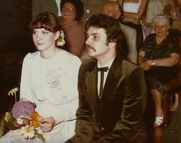 Миклош Калочаи и Виктория Байза (фото со свадьбы)