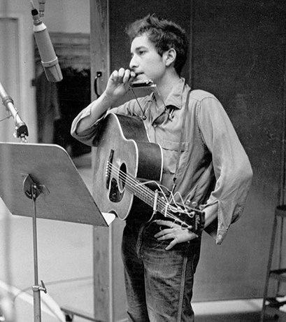Боб Дилан в начале 60-ых