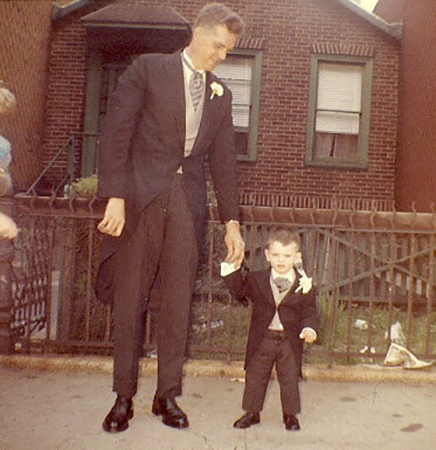 Питер Стил с отцом в детстве